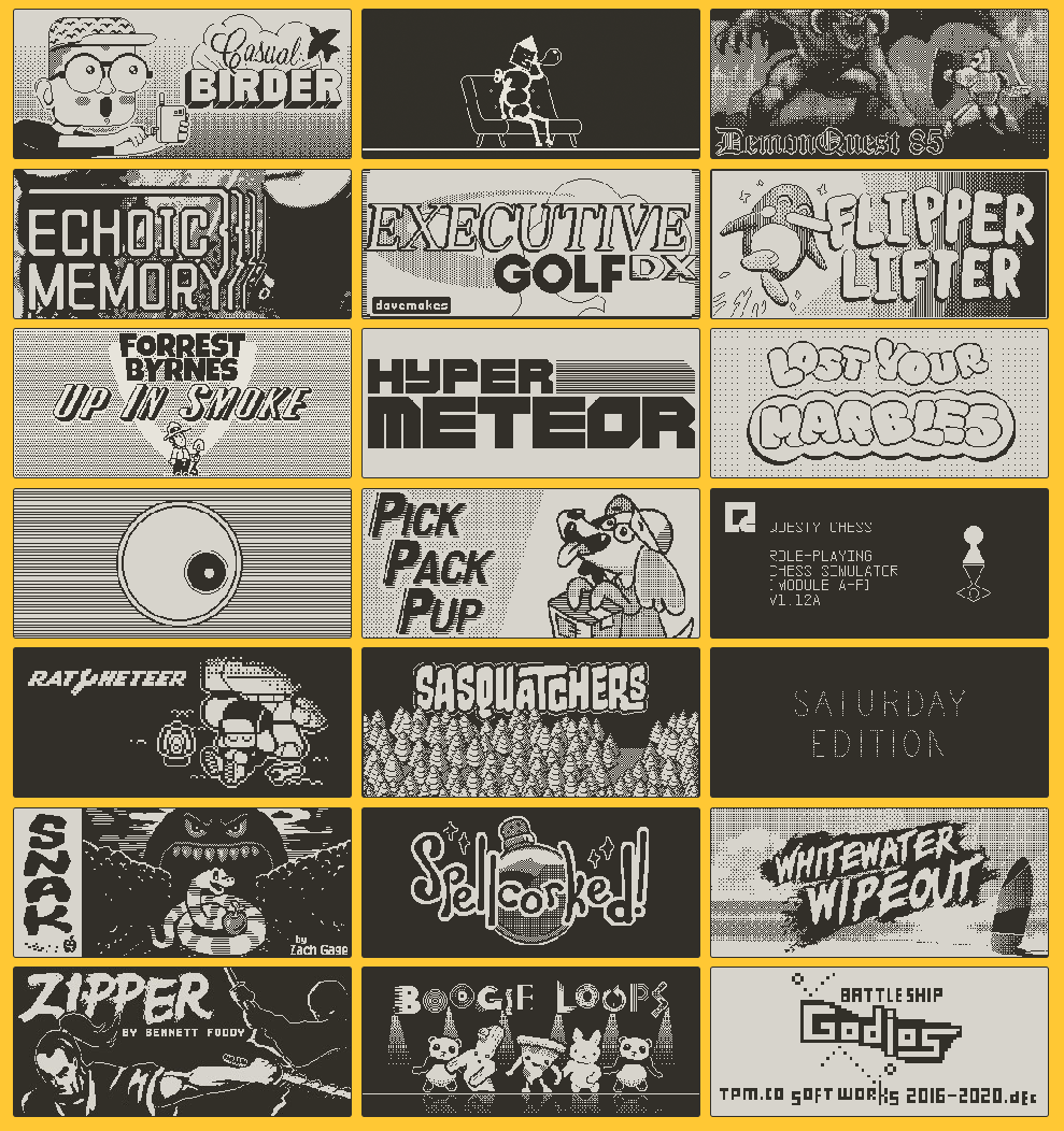 game list of all playdate season 1 games