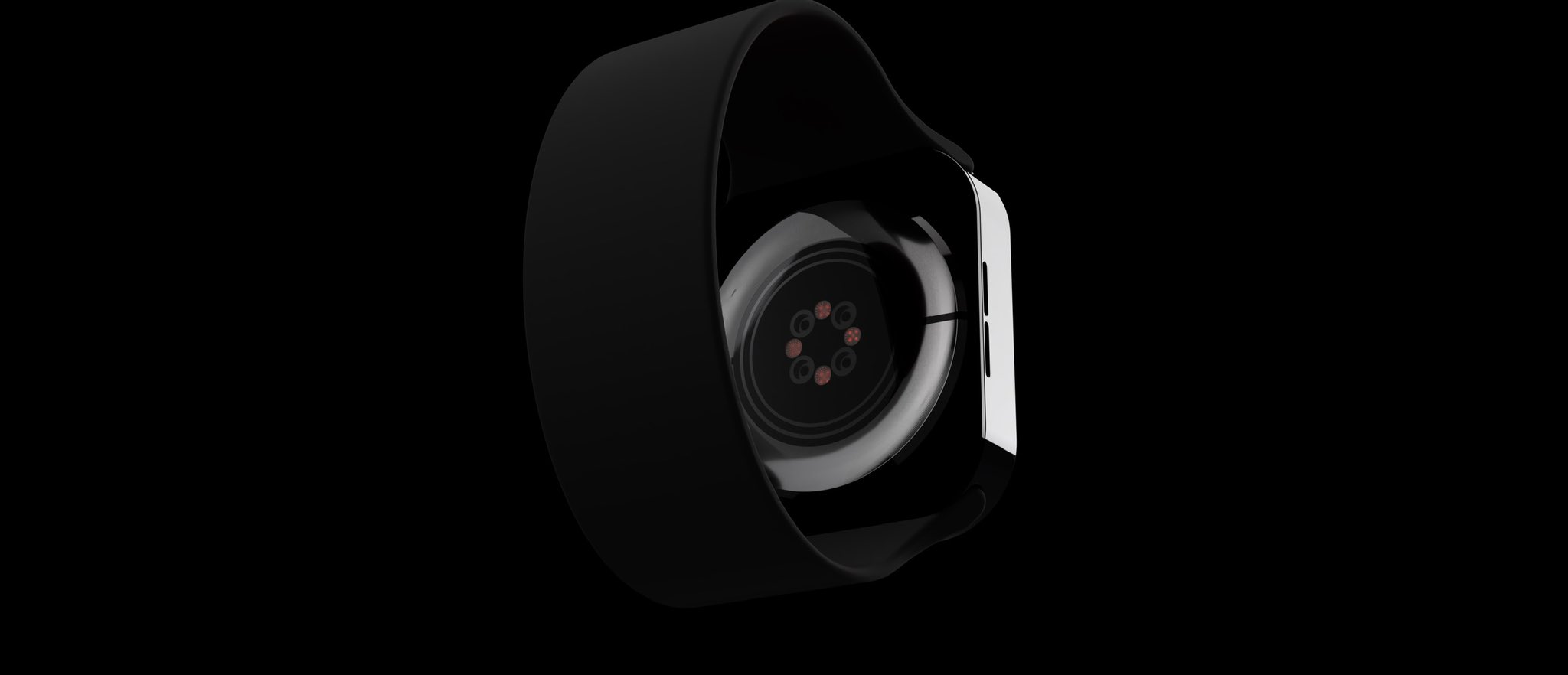 Back of Apple watch 7 with strap