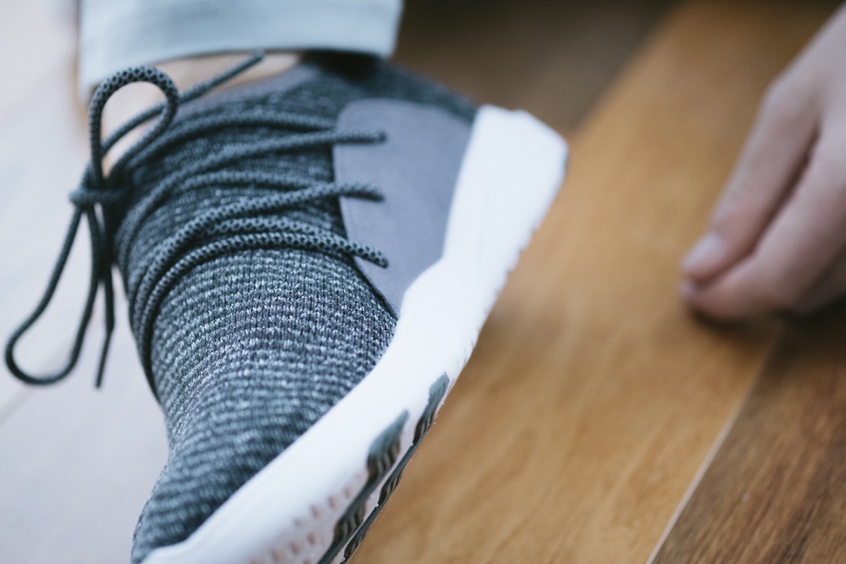 Closeup of the side of a vessi shoe