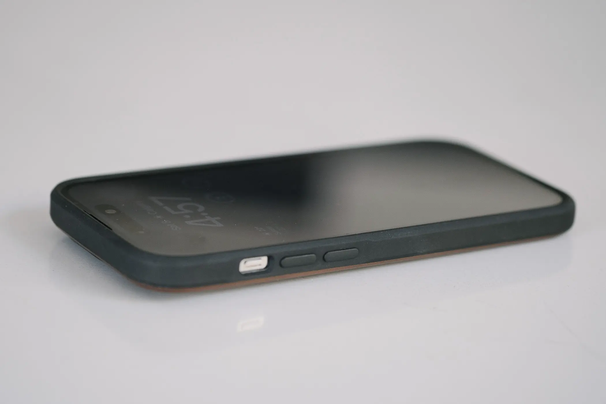 side of iphone case showing volume buttons