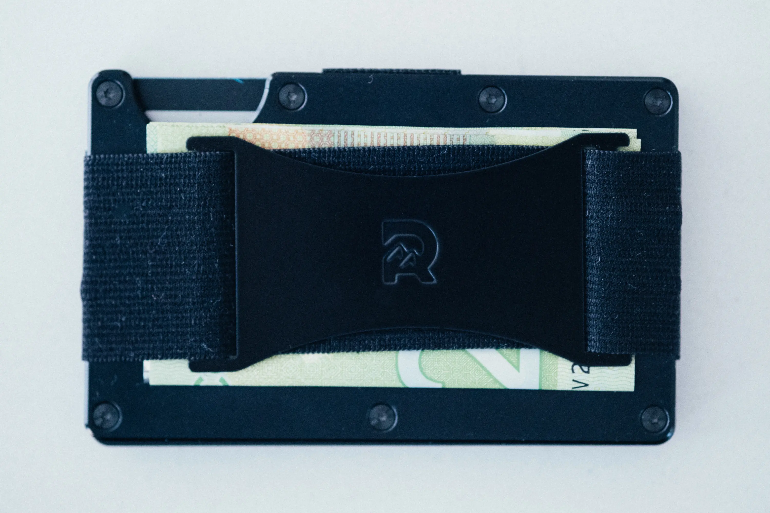 Closeup of back of ridge wallet