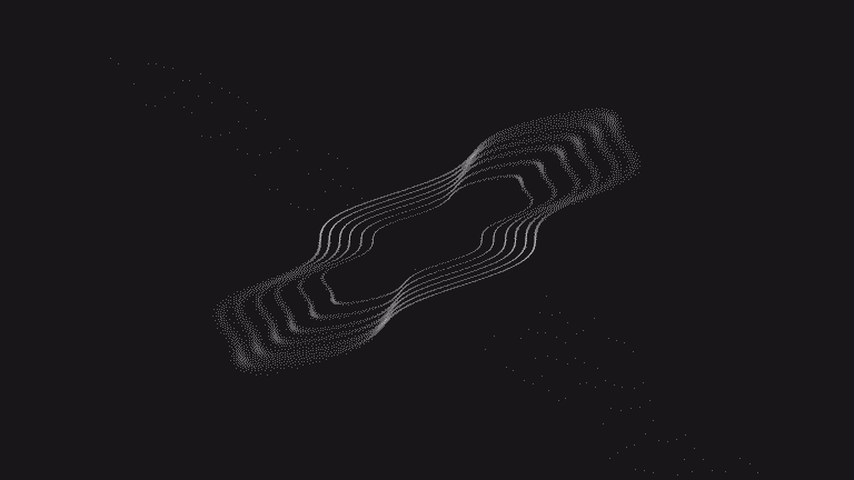 Animation of a black squiggle line