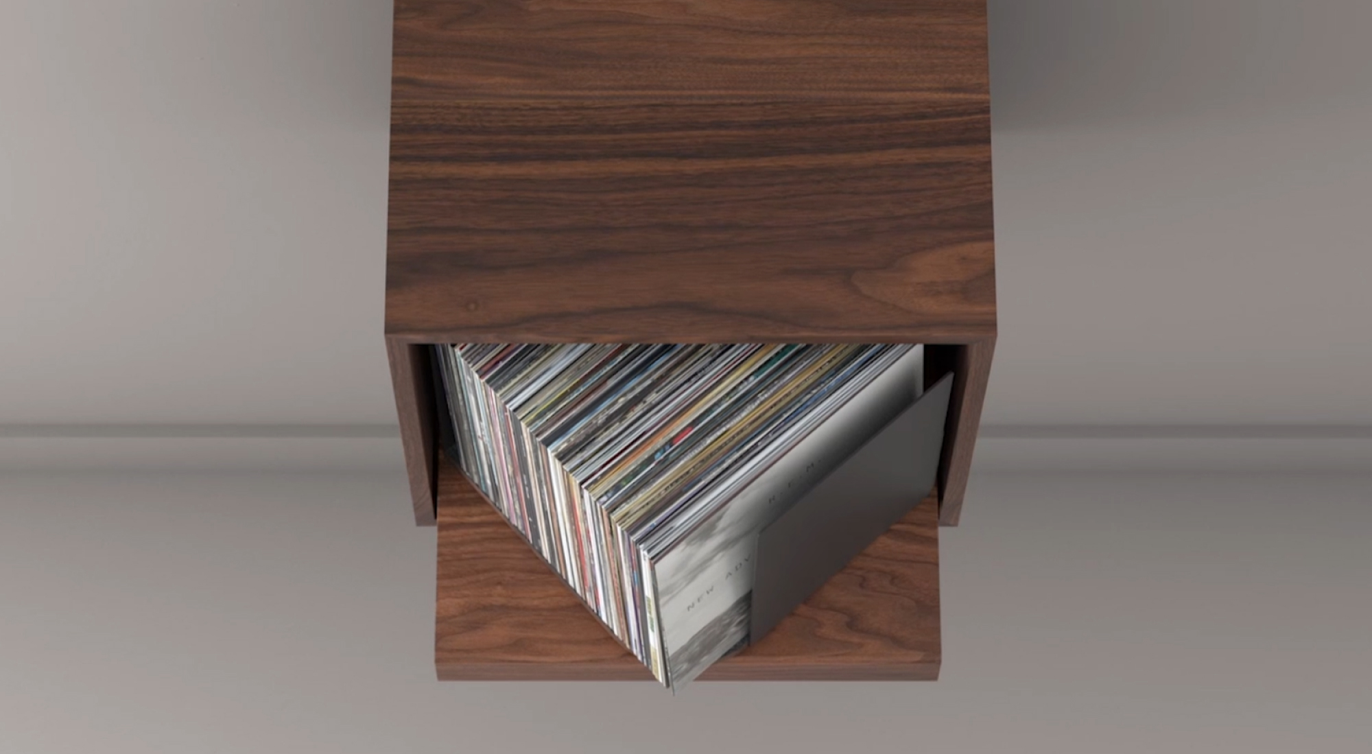 Record Storage Designed to be Flipped Through