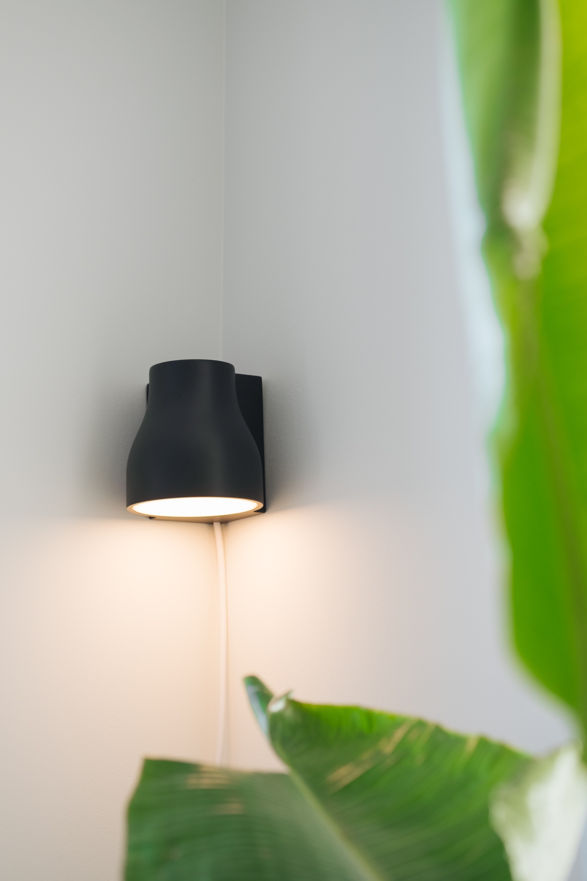 Light in corner of room